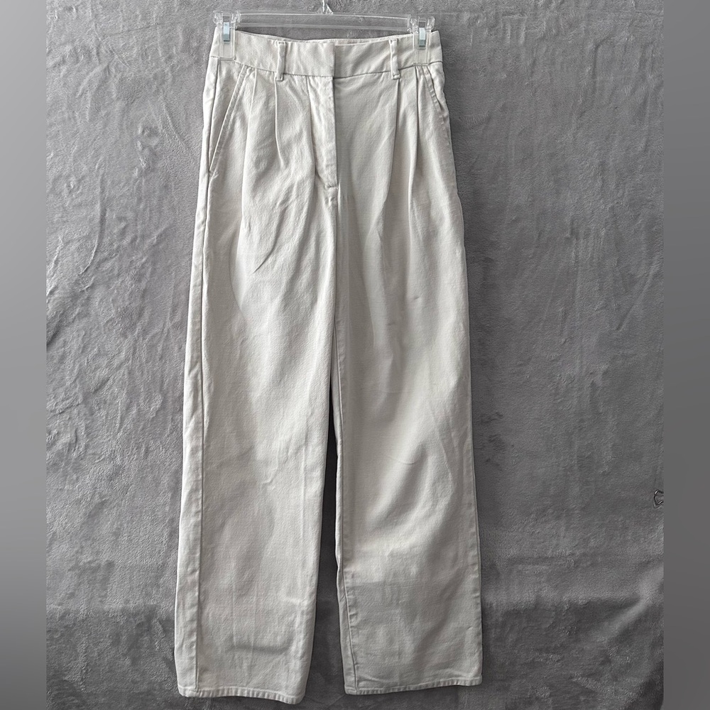 Wilfred‎ Off-White High-Waist Wide Leg Chinos